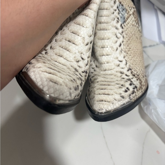 Dolce Vita Snake Skin Over the Knee Leather Boots - Picture 9 of 9